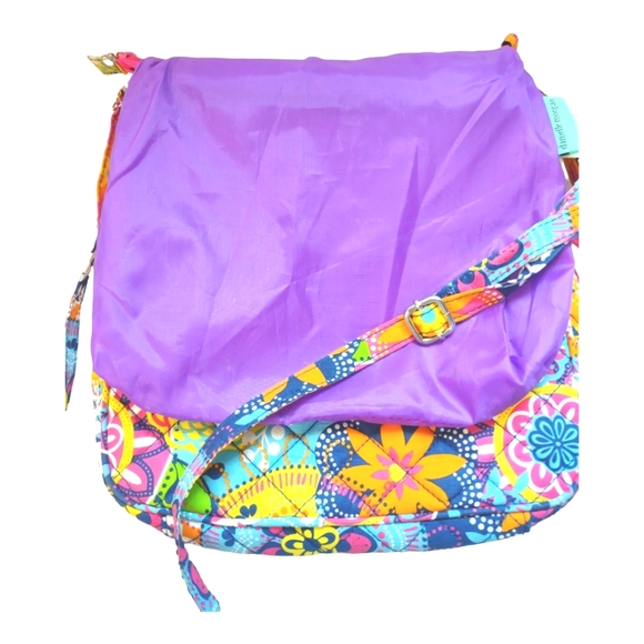 Danielle Morgan Retro Bohemian Multicolored Crossbody Bag Tote Accessory - Picture 12 of 14